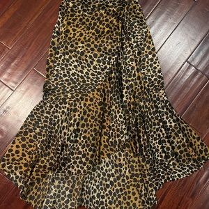 The Kooples leopard print skirt. Size 1 equivalent to US size 6 but runs small